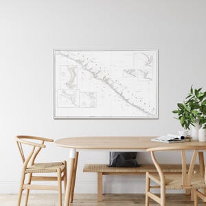 1853 Karte der Republik Liberia befreite afroamerikanische Sklavenkolonie in Afrika Geschichtsdekor Fine Art Print