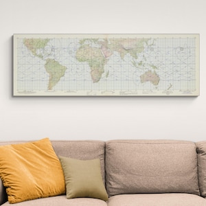 1968 NASA Apollo 7 missie traject pad orbitale vlucht planning kaart ruimte race geschiedenis astronomisch decor Fine Art Print