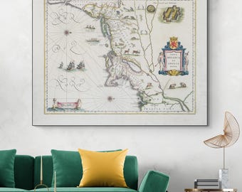 新しい世界地図；1650年の北アメリカ初期植民地地図 - Etsy 日本