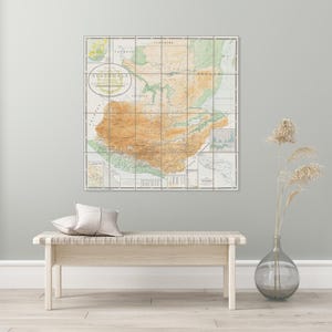 1923 Karte von Guatemala Mittelamerika Geographie Kartographie Geschichte Dekor Fine Art Print