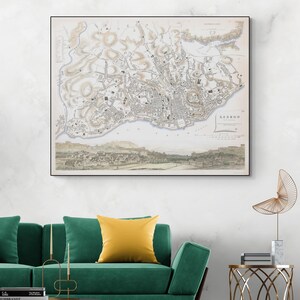 1833 Map of Lisbon Portugal – Historic Portuguese Cartography Depicting Urban Development, Trade Routes, and 19th Century City Geography