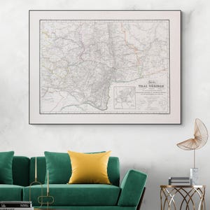 1837 Karte der Uralgebirge Region Osteuropa Geographie Kartographie Geschichte Dekor Fine Art Print