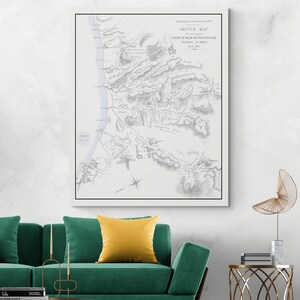 1869 Karte von Te Kooti's War Bay of Plenty Region Neuseeland Kriege Indigene Māori Seeland Kartographie Geschichte Dekor Fine Art Print
