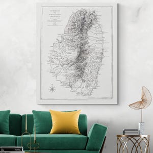 1775 Map of Saint Vincent Caribbean Island – Historic Cartography – Colonial Territories, Island Geography, & 18th Century West Indies Trade