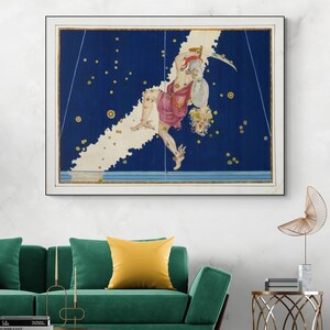 17th Century Perseus Sternzeichen Illustration Sternzeichen Konstellation Astrologie Dekor Fine Art Print