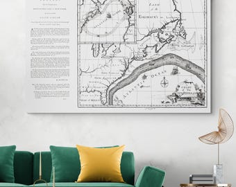 1786 Benjamin Franklin Map of the Gulf Stream – Early Scientific Sea Chart Tracing Atlantic Currents for Colonial-Era Navigation & Trade