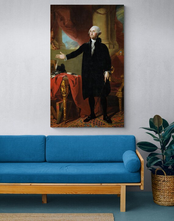 ランズダウン ポスター ジョージ・ワシントン 額縁付きランズダウン