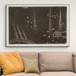 18th Century Illustration of Aurora Borealis – Vintage Celestial Astronomy Art Print, Northern Lights Wall Decor