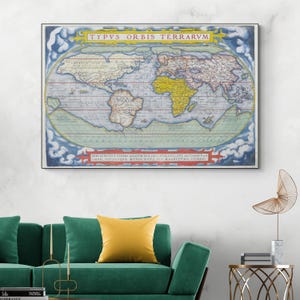 1572 World Map by Abraham Ortelius – Renaissance-Era Global Cartography from Theatrum Orbis Terrarum, First Modern World Atlas