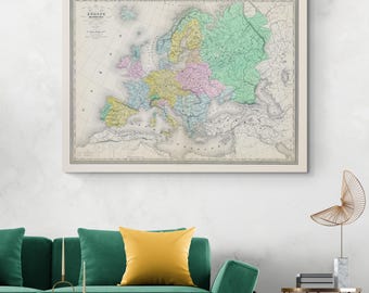 Map of Europe Under Charles V – Habsburg Empire and Holy Roman Empire Cartography Showing 16th Century Territories, Borders & European Power