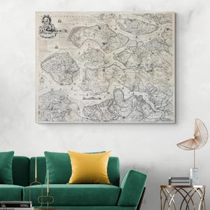 1720 Map of Zeeland Netherlands – Dutch Provincial Cartography Showing Islands, Dikes, Harbors, Towns & Coastal Fortifications