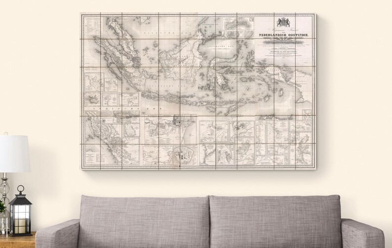1842 Map of the Dutch East Indies – Colonial-era Map Showing Java ...