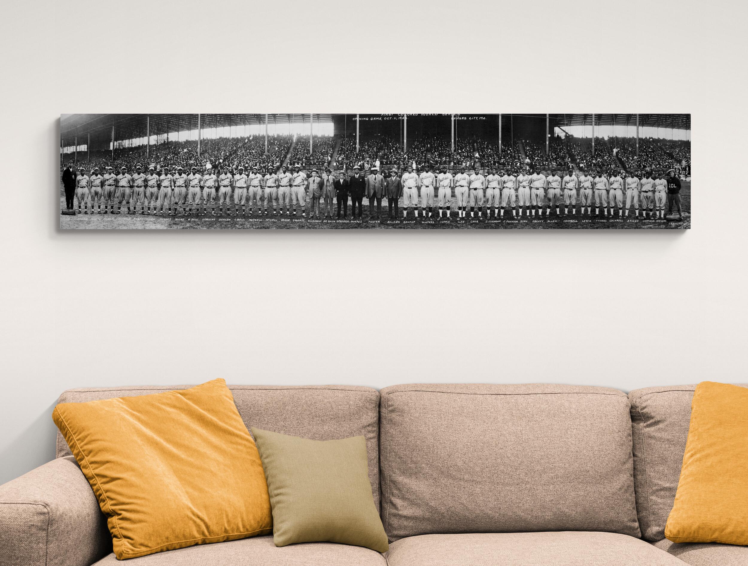 Negro League World Series – 1924 Historic Baseball Photo Portrait | African American Sports History Poster | Vintage Black Baseball Art