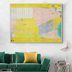 1956 Map of Saigon Vietnam – Historic Cartography Depicting Urban Development and Political Geography in Post-Colonial Ho Chi Minh City Era