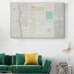 Fine Art Print 1874 Fine Art Print Fine Art Print Stadtplan Fine Art Fine Art Print Stadtansicht