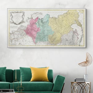 1770 Map of Siberia – 18th Century Russian Empire Map Showing Tobolsk, Yeniseysk, Irkutsk & Territorial Geography – Imperial Eastern Russia