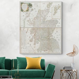 Mapa de Escocia de 1773, Gran Bretaña, Cartografía escocesa, Historia, Impresión de bellas artes
