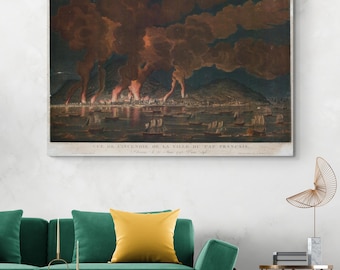 Burning of Cap-Français – August 21, 1793 Haitian Revolution Slave Uprising Art Print | Black History Decor | Fine Art World Poster