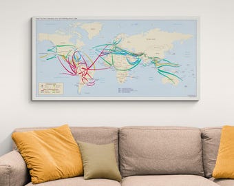 1989 CIA World Drug Cultivation Map – Cold War Intelligence Map Showing Global Narcotics Trade, Surveillance, and Drug-Producing Regions