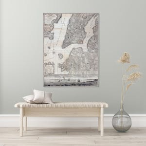 1776 Ratzer Karte von New York City kolonial amerikanischen Geschichte Unabhängigkeitskrieg Kartographie Dekor Fine Art Print
