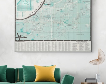 1962 Map of Anchorage Alaska – Mid-20th Century Cartography Showing Streets, Neighborhoods, Infrastructure & Growth in Alaska’s Largest City