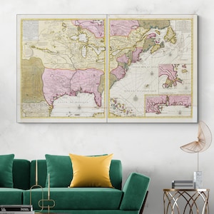 1720 Map of Colonial North America – Historic Cartography – British, French, and Spanish Territories, Indigenous Lands and Early Settlements