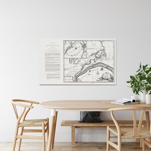 1786 Benjamin Franklin's Seekarte des Golfstroms US-Maritim Geschichte Dekor Fine Art Print