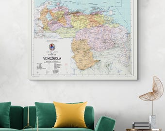 1967 Map of Venezuela – Historic South American Cartography Depicting National Borders, Cities, Terrain, and Venezuelan Geography