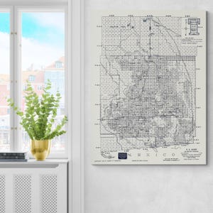 1914 Tract Map of Imperial Valley California – Early Land Division Showing Parcels, Irrigation Canals, Roads & Development Before WWI