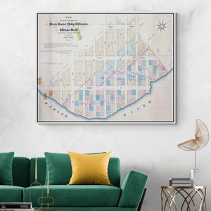1874 Map of Spanish Harlem in East Manhattan – Historic NYC Map Detailing Streets, Wards, Rail Lines & Development in Upper East Side