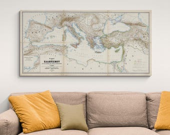 Mapa de la Grecia helenística: representación histórica de ciudades-estado, reinos e influencia cultural tras la muerte de Alejandro Magno