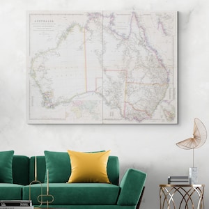 1862 Map of Australia – Early Colonial Era Cartography Showing Settlements, Territories, Coastlines, Rivers, and Exploration Features