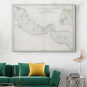 1775 Seekarte des Persischen Golfs und Golf von Oman Naher Osten Maritime Kartographie Geschichte Dekor Fine Art Print