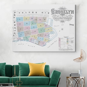 1886 Sanborn Fire Insurance Map of Red Hook, Gowanus & Carroll Gardens in Brooklyn New York City – Historic Map of Streets and Industry