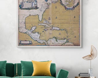 1673 Map of British Colonies in America – Early Colonial American Cartography Showing Settlements, Rivers, Native Lands & Geography