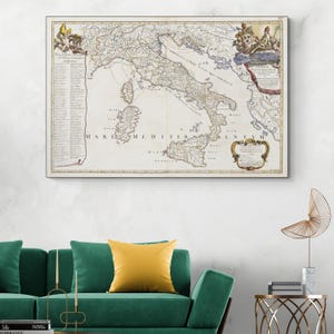1691年 イタリアの教会地図 カトリック イタリア教皇 地図作成 歴史 装飾 美術印刷