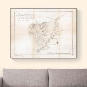 1778 Military Map of the Battle of Monmouth – American Revolutionary ...