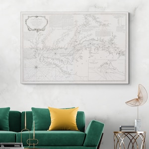 Carta naval francesa de Chesapeake de 1778, Guerra de Independencia de los Estados Unidos, Cartografía militar, Historia, Decoración, Impresión de bellas artes