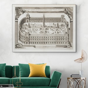 Roman Circus Maximus Gladiator Spiele Antike römische Reich Geschichte Dekor Fine Art Print