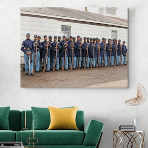 4th U.S. Colored Infantry – 1864 Civil War Union Soldiers Portrait | African American Military History Wall Art | Fine Art Veteran Print