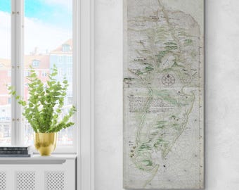 新しい世界地図；1650年の北アメリカ初期植民地地図 - Etsy 日本