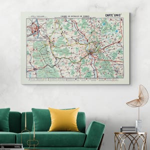 Mapa de la batalla de Verdún de 1916 – Mapa militar francés de la Primera Guerra Mundial: fuertes, trincheras, posiciones de artillería y líneas del frente en el este de Francia