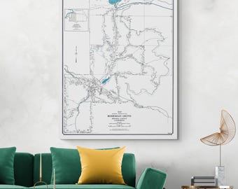 1929 Map of Bohemian Grove California – Historic Cartography of Sonoma County Retreat Showing Camps, Roads & Landscape of Private Enclave