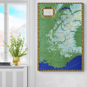 Karte der französischen Alpen Gebirgskette Europäisch Geographie Kartographie Dekor Fine Art Print