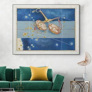 17th Century Libra Sternzeichen Illustration Sternzeichen Konstellation Astrologie Dekor Fine Art Print
