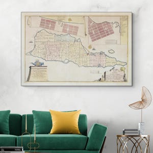 1754 Map of Saint Croix Virgin Islands – Colonial Caribbean Cartography Depicting Historical Settlements, Trade Routes, and Island Geography