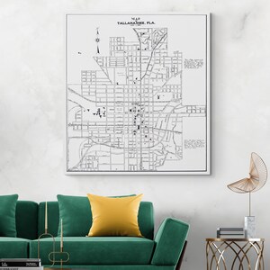 1940 Map of Tallahassee Florida – Historic Cartography Depicting Urban Growth, Capital City Infrastructure, and Regional Development