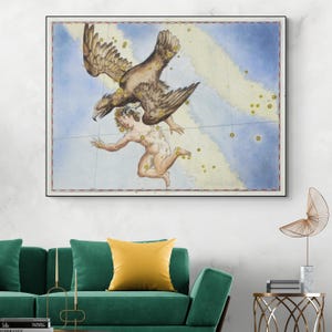 17th Century Aquila Sternzeichen Illustration Astrologie Dekor Fine Art Print