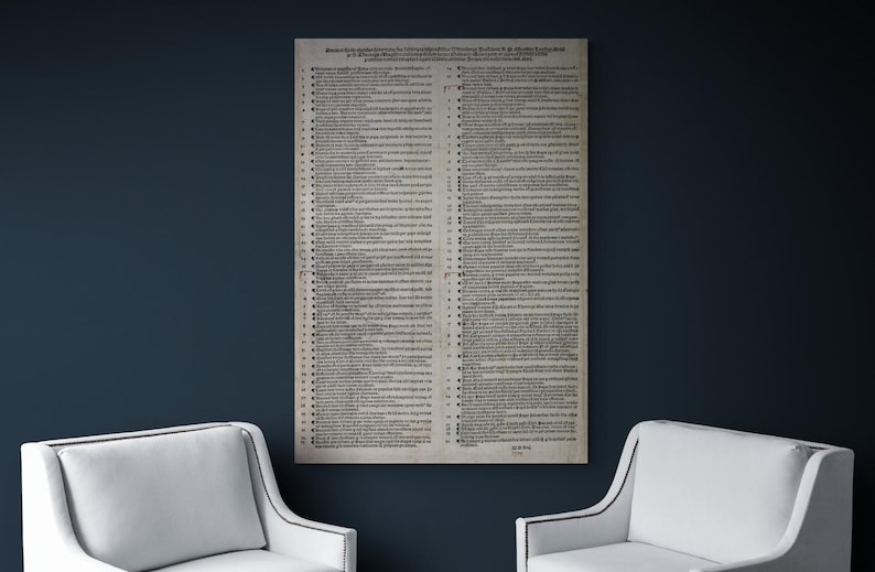 Martin Luther’s 95 Theses – 1517 Nuremberg Printing Art Print | Protestant Reformation Decor | Fine Lutheran Christianity Poster image 3