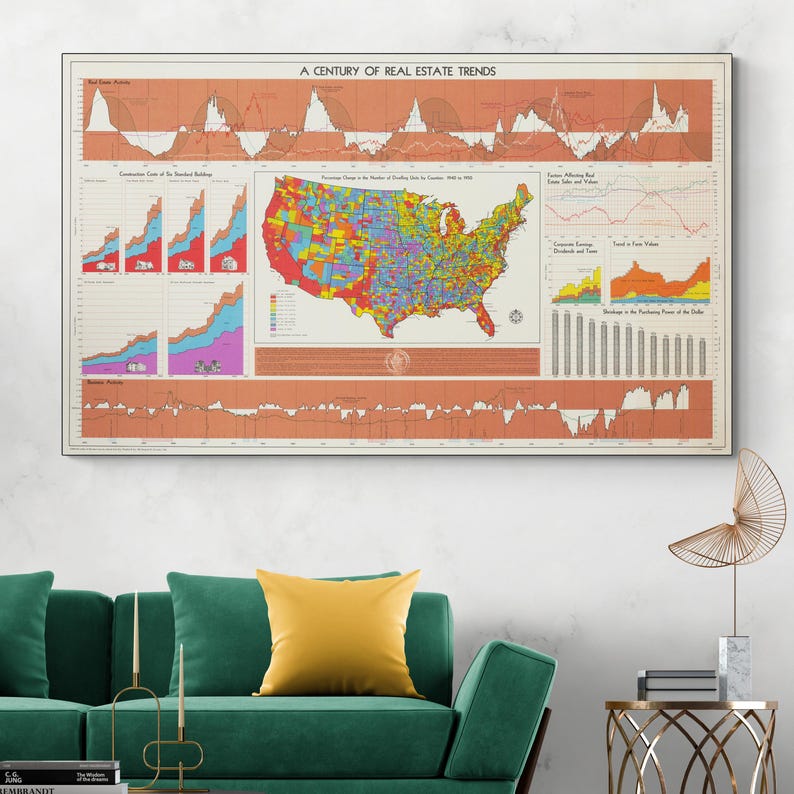 Data Visualization Map of the United States – Historic Cartography ...